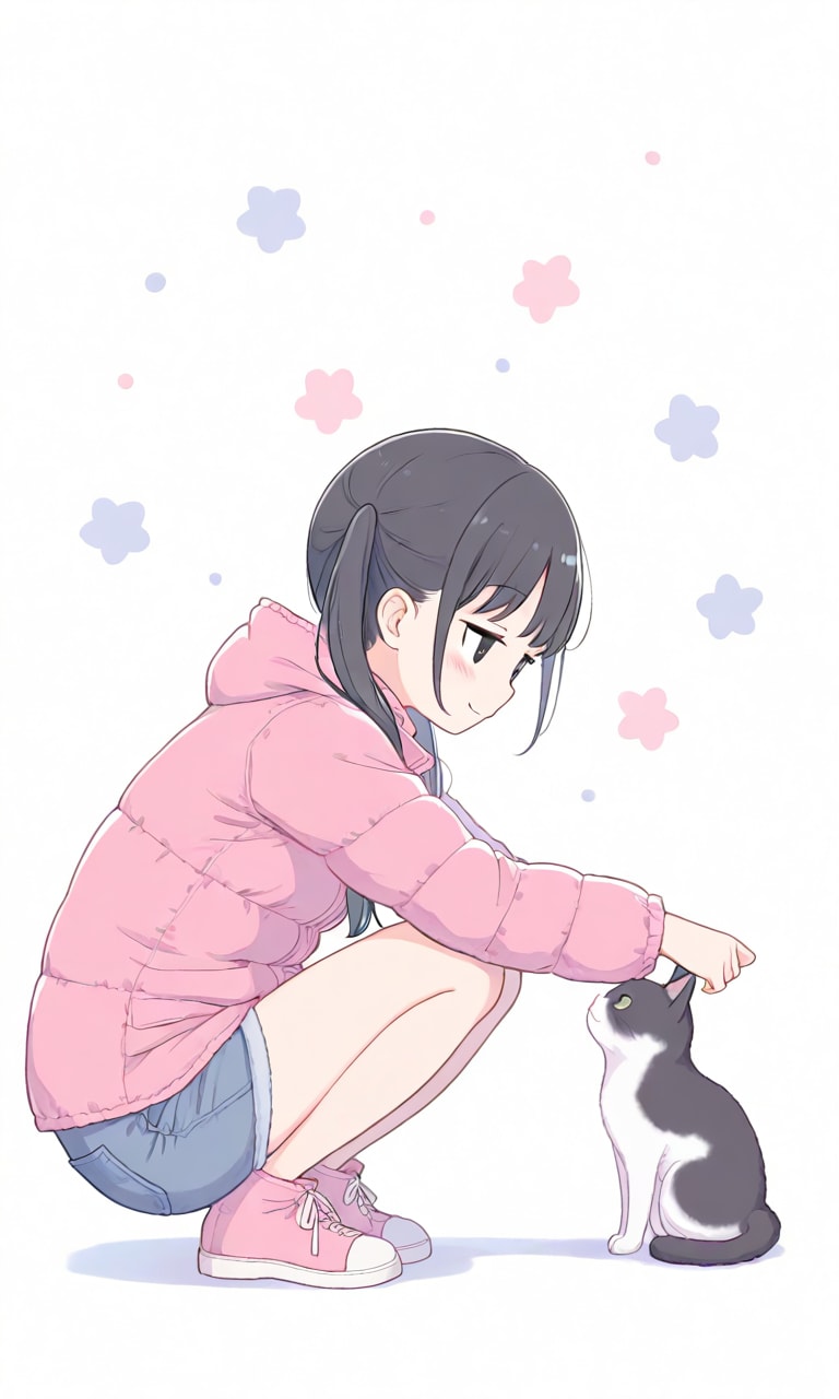 猫ちゃんと | の人気AIイラスト・グラビア