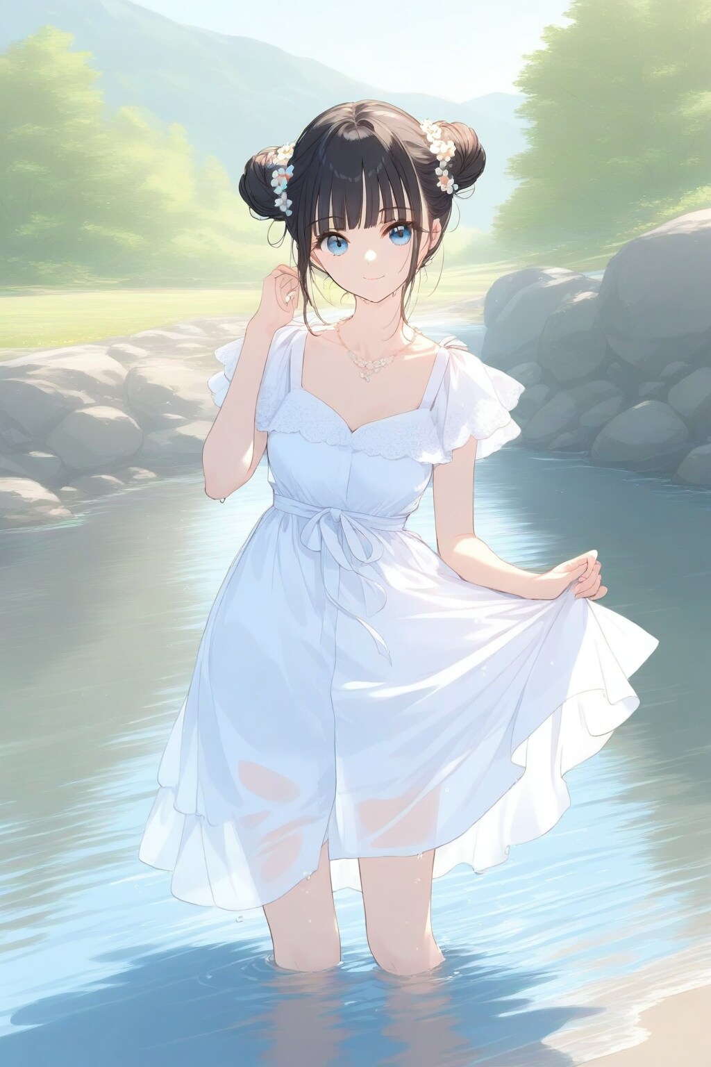 水遊びのおだんごちゃん🍡✨