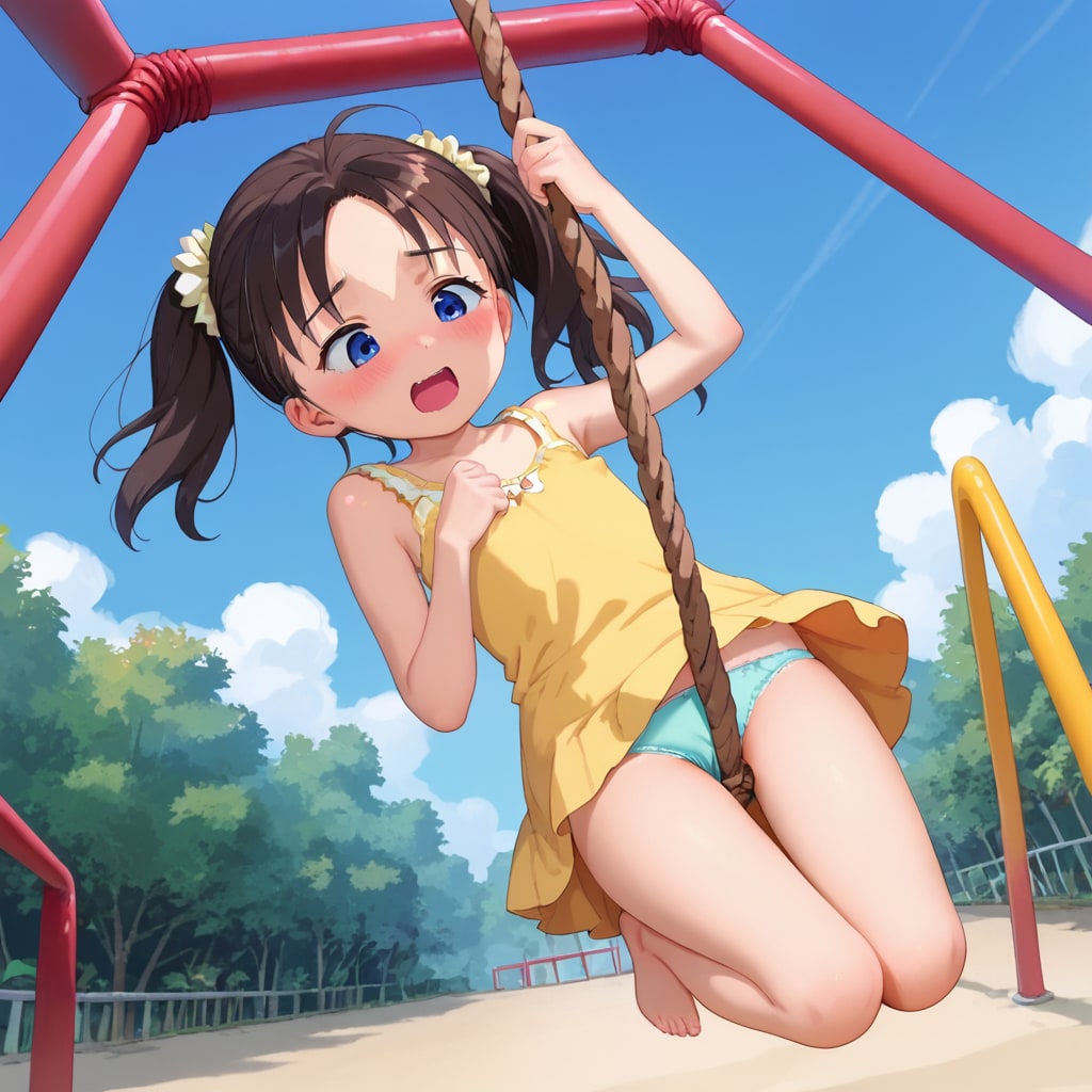 ロープ大好き女児