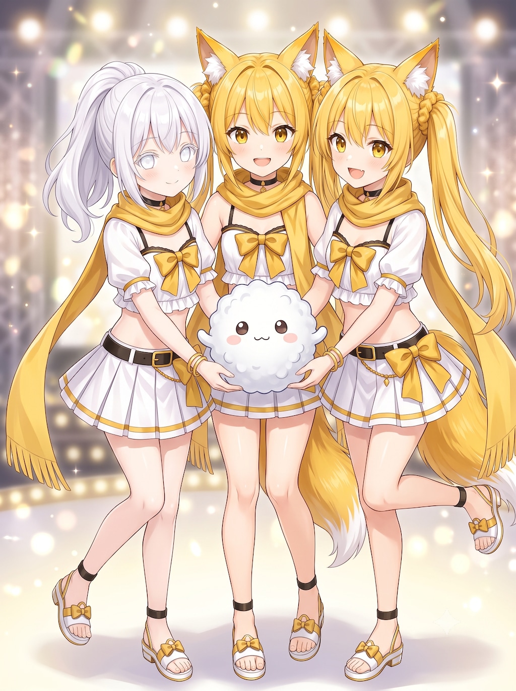 No.156 白ぽにちゃんとしろほうくん（chiffonneさん）