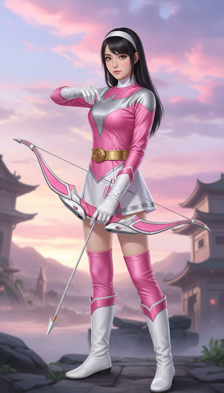 戦隊ヒロインのような女の子・グラビア