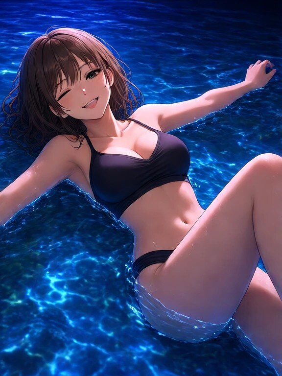 ７　独り占めの夜の海
