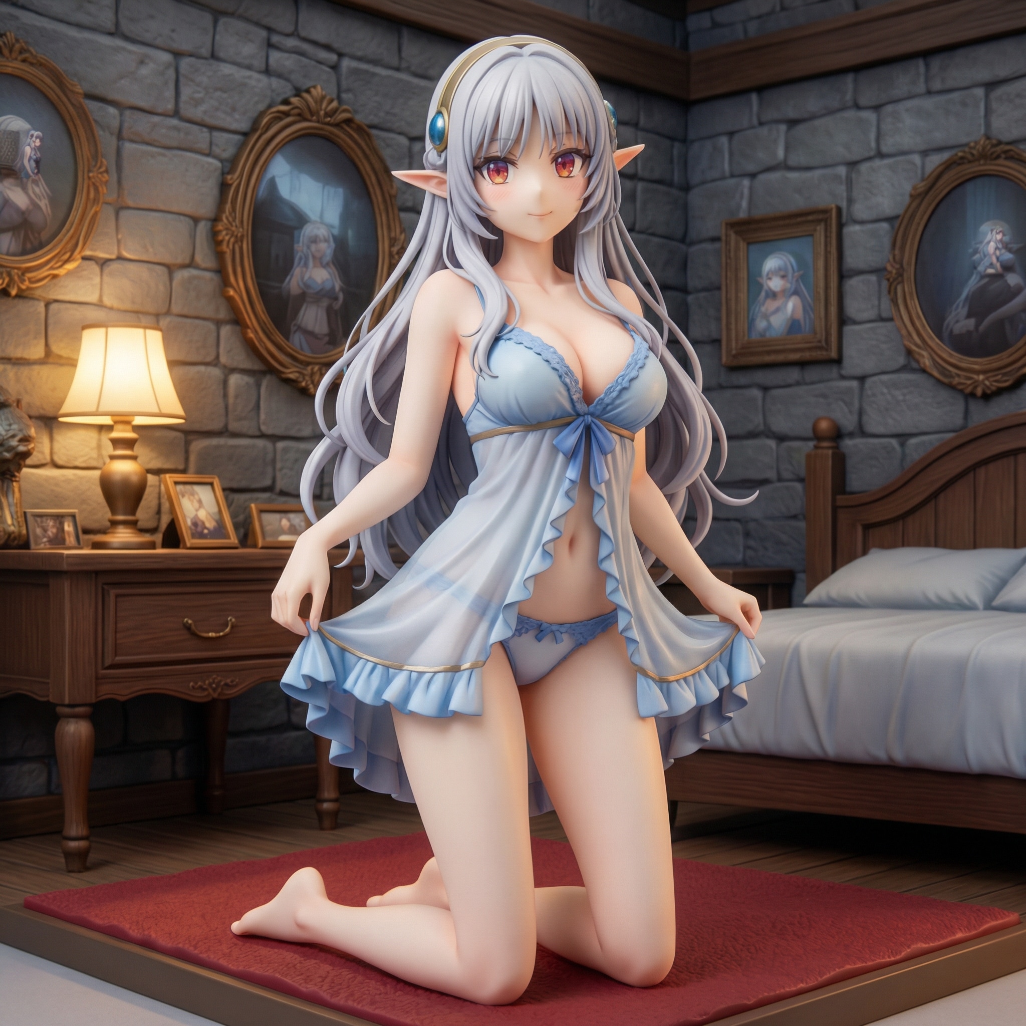 フィギュア風 アメリア・ローズクォーツ ベビードール