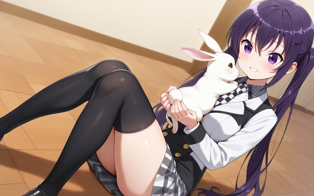 【天々座理世】うさぎをモフモフ