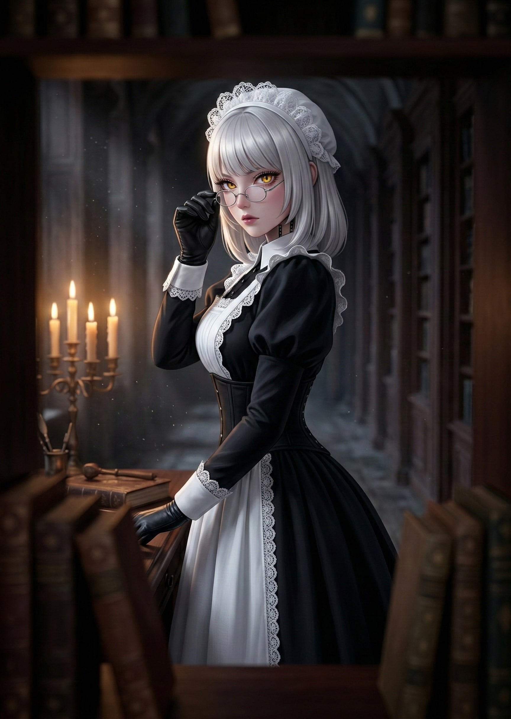 絶対零度の家政婦と、捕捉された視線 - The Caught Observer | の人気AIイラスト・グラビア