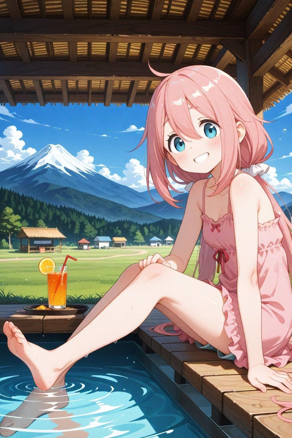 夏ソロキャン中のなでしこちゃん(*´ω｀*)