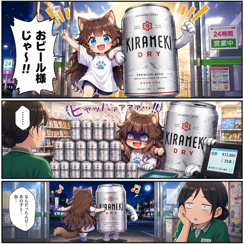 おビール様じゃ〜！！