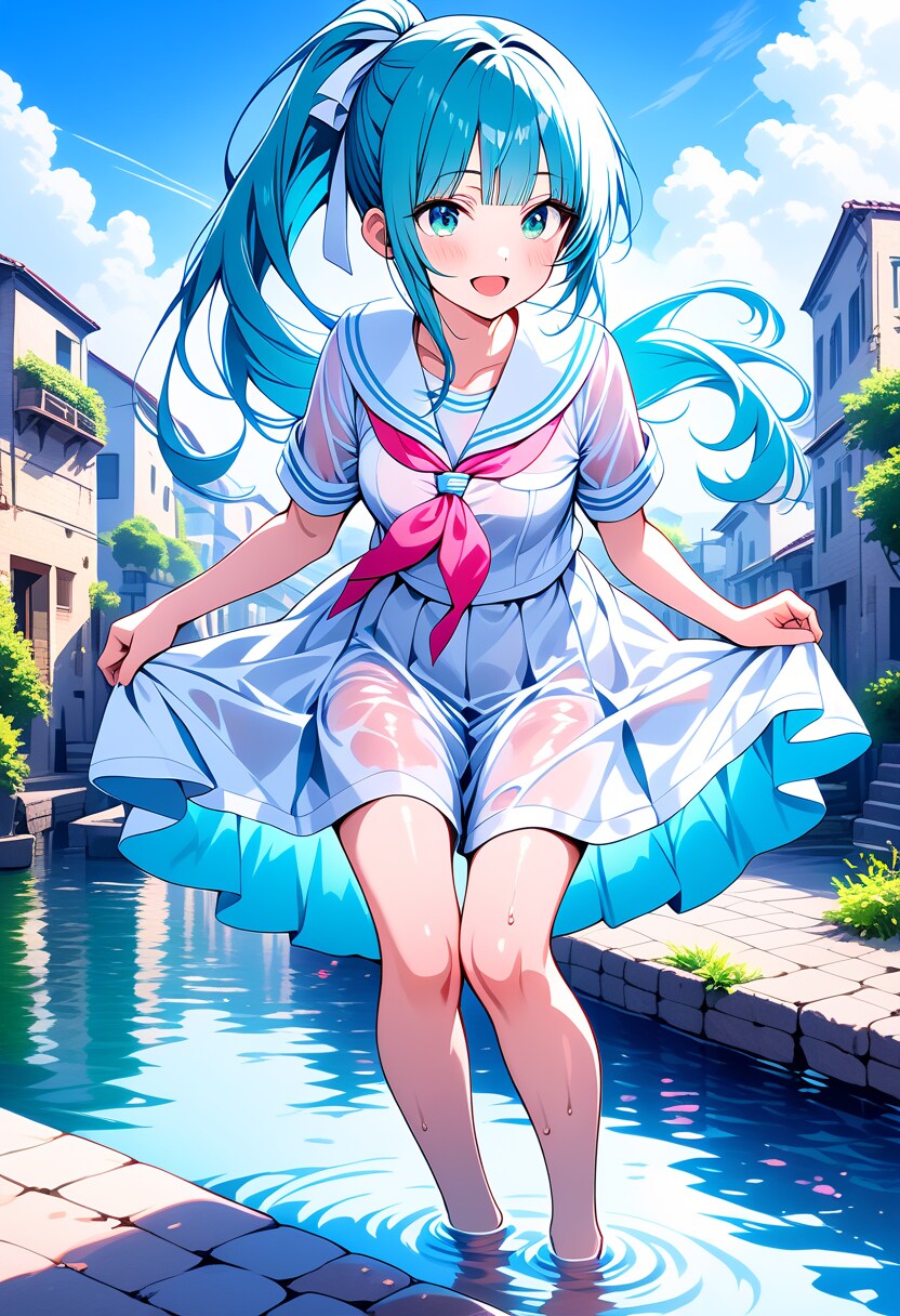 水路にて