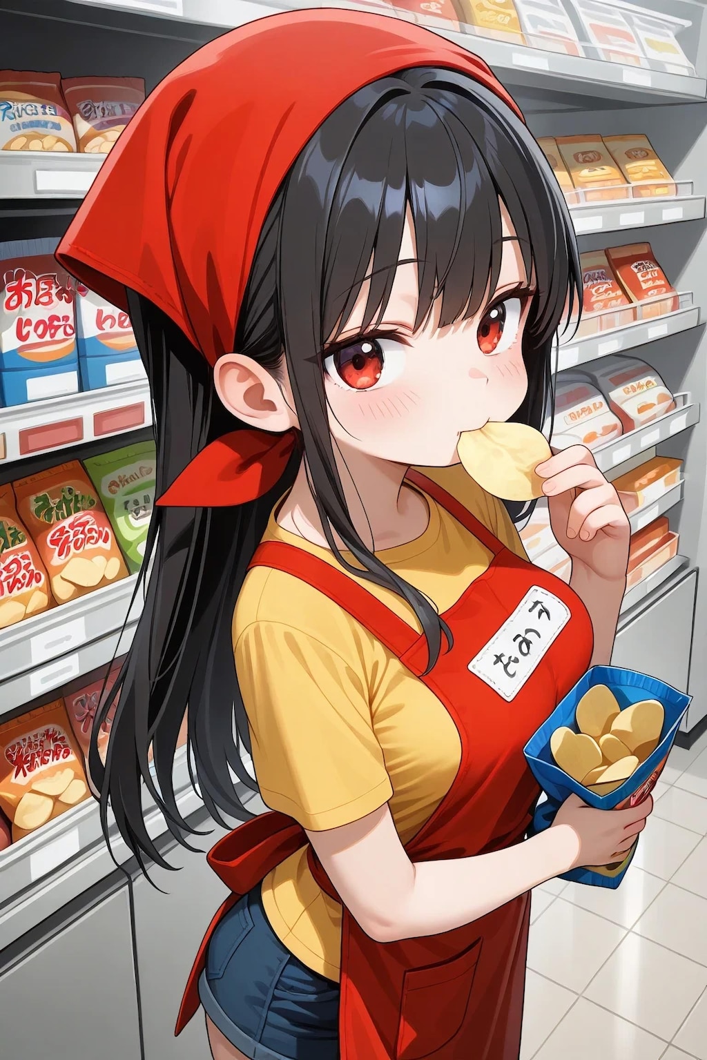 スーパーちちぷい バイト中のつまみ食い可