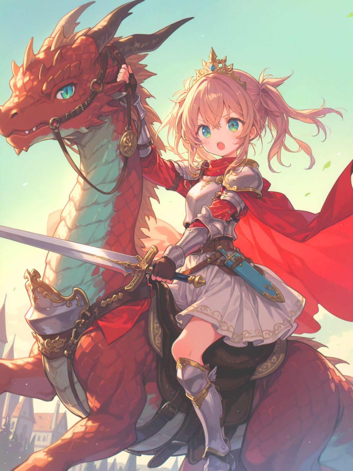 気高きドラゴンナイト | の人気AIイラスト・グラビア