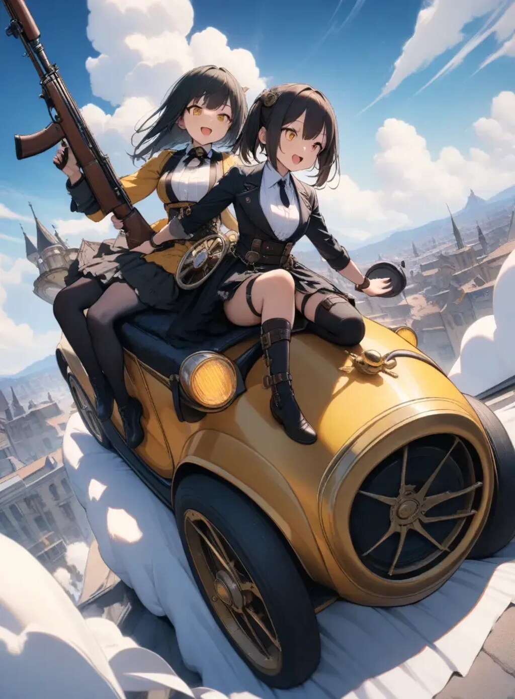 黒と黄色のスチームパンク