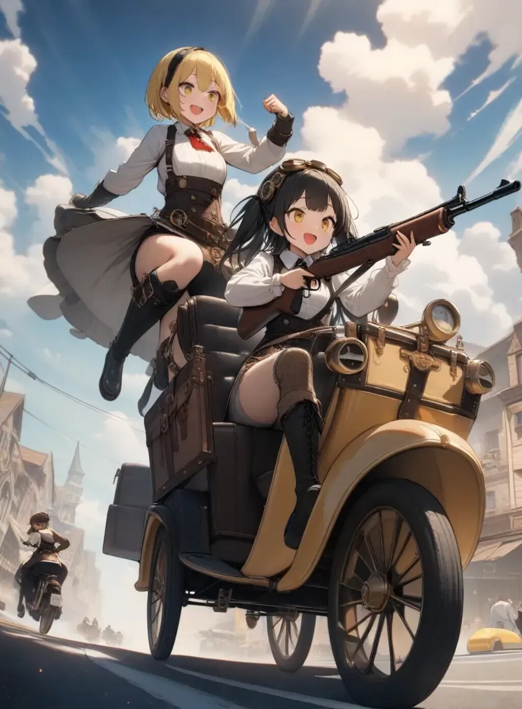 黒と黄色のスチームパンク