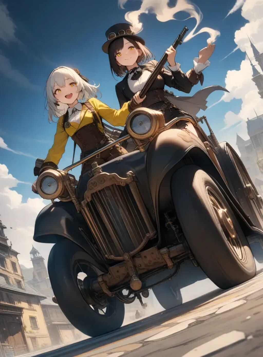 黒と黄色のスチームパンク