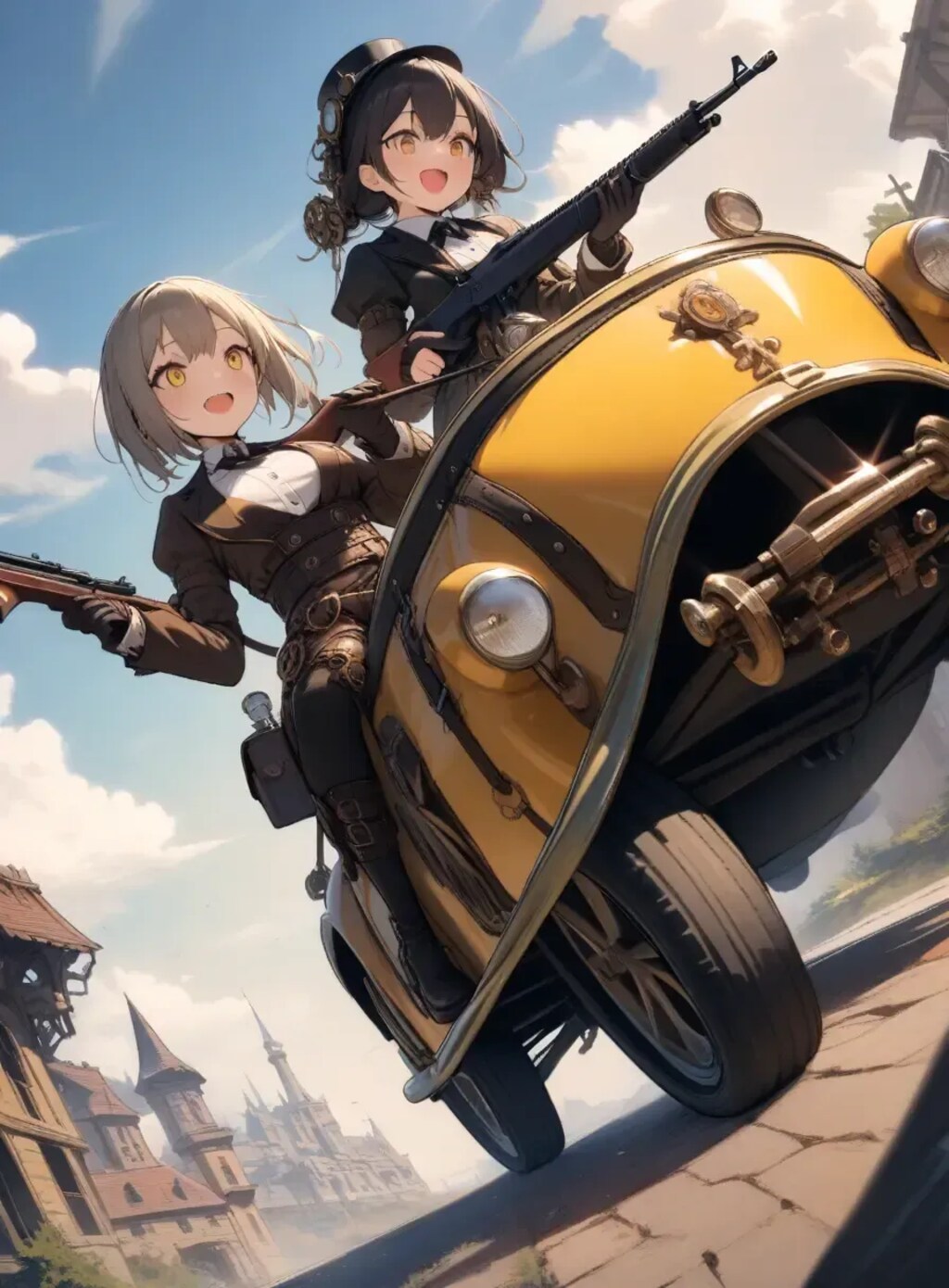 黒と黄色のスチームパンク