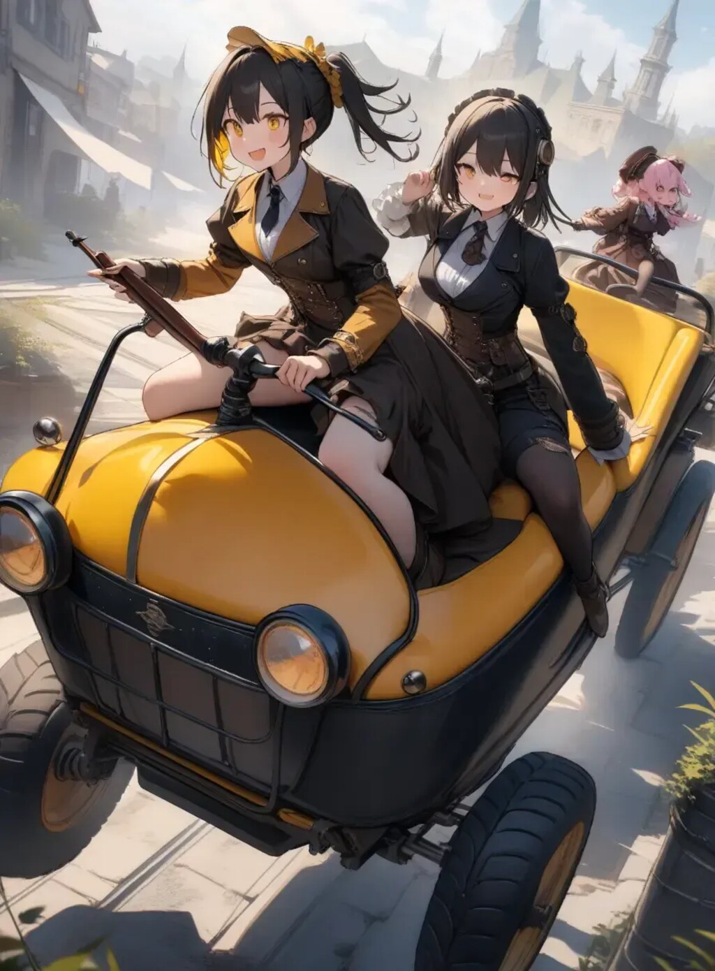 黒と黄色のスチームパンク