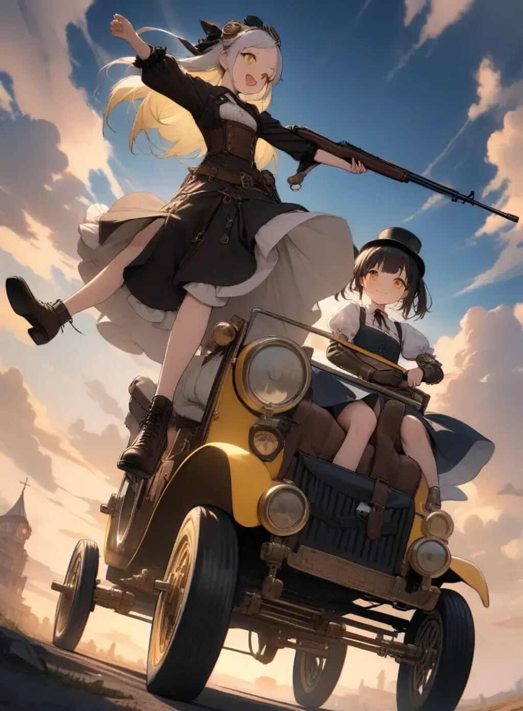 黒と黄色のスチームパンク