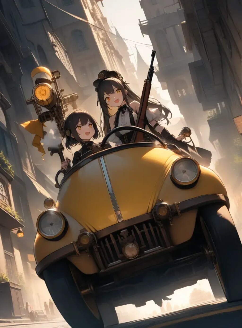 黒と黄色のスチームパンク