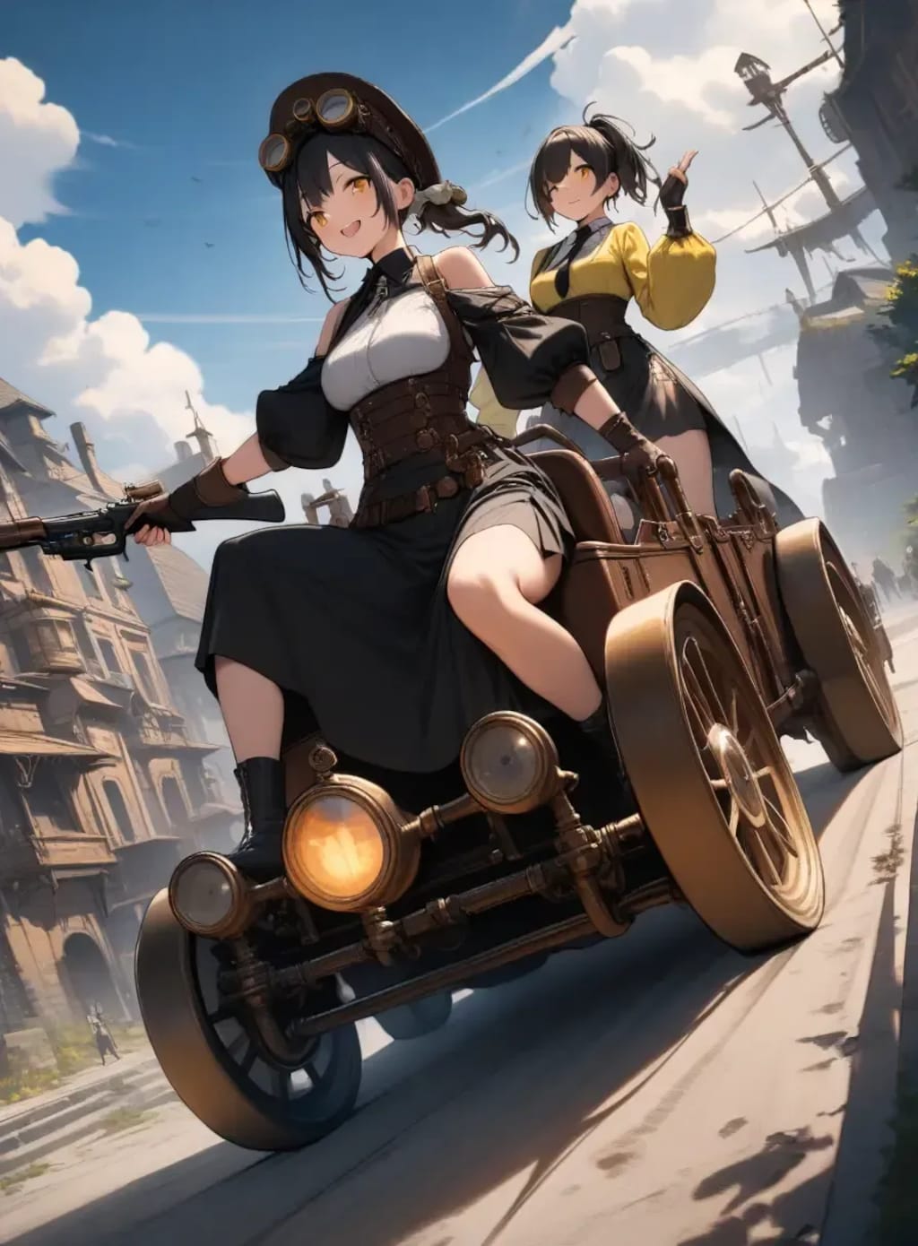 黒と黄色のスチームパンク