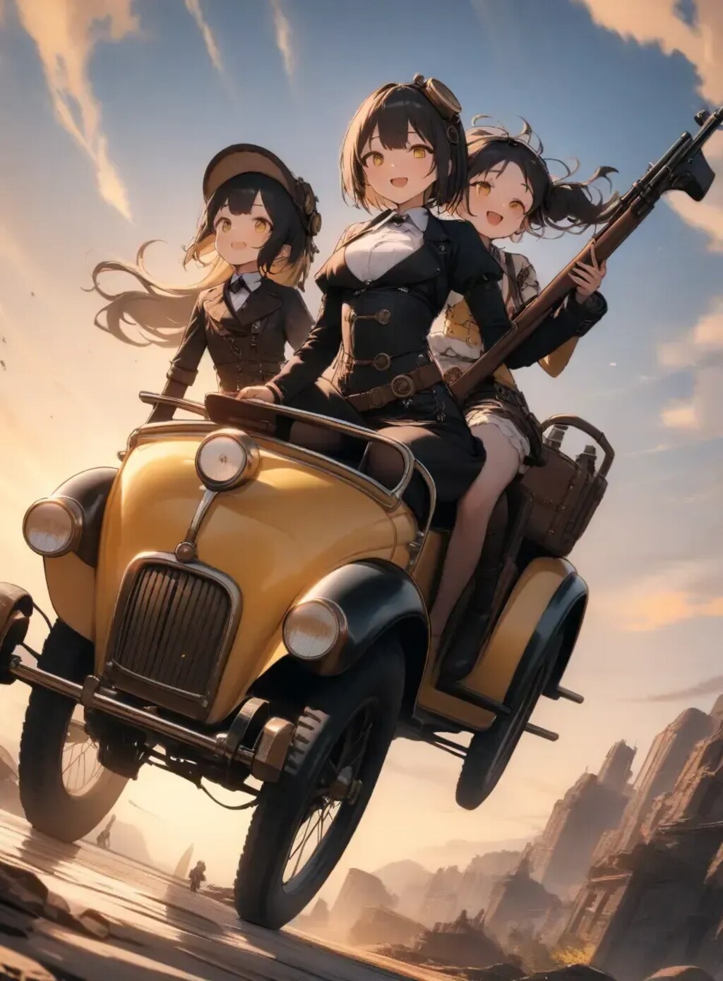 黒と黄色のスチームパンク