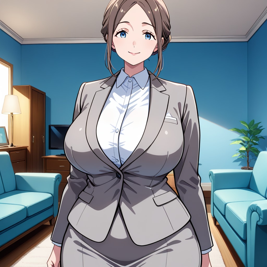 セクシースーツママ