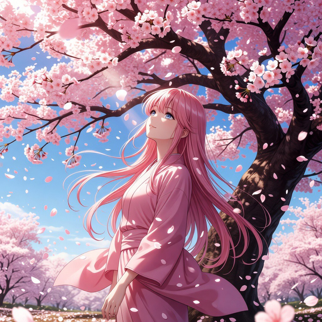 Grokで桜とECHIDNAちゃん | の人気AIイラスト・グラビア