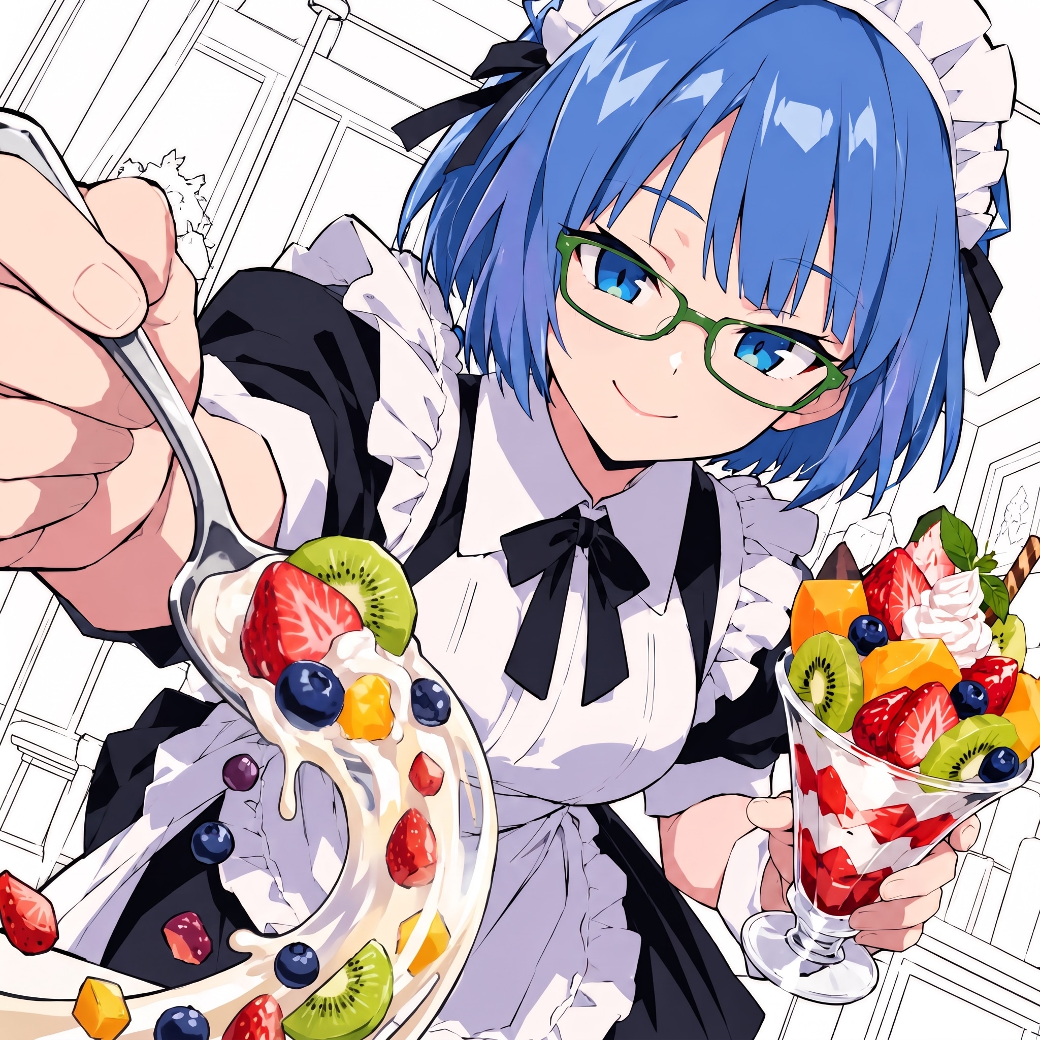 パフェ💓 | の人気AIイラスト・グラビア