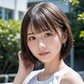 髪の短い女性 5枚目