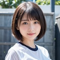 髪の短い女性 11枚目