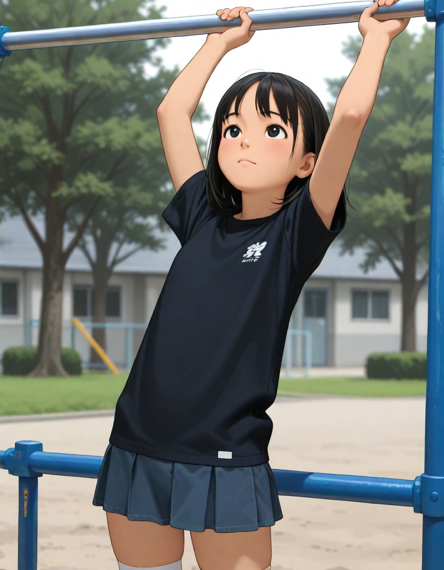 鉄棒少女 #1 | の人気AIイラスト・グラビア