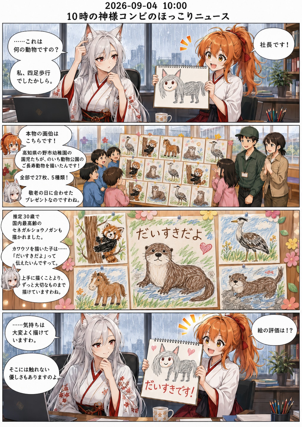 毎日漫画　10時　ほっこりニュース