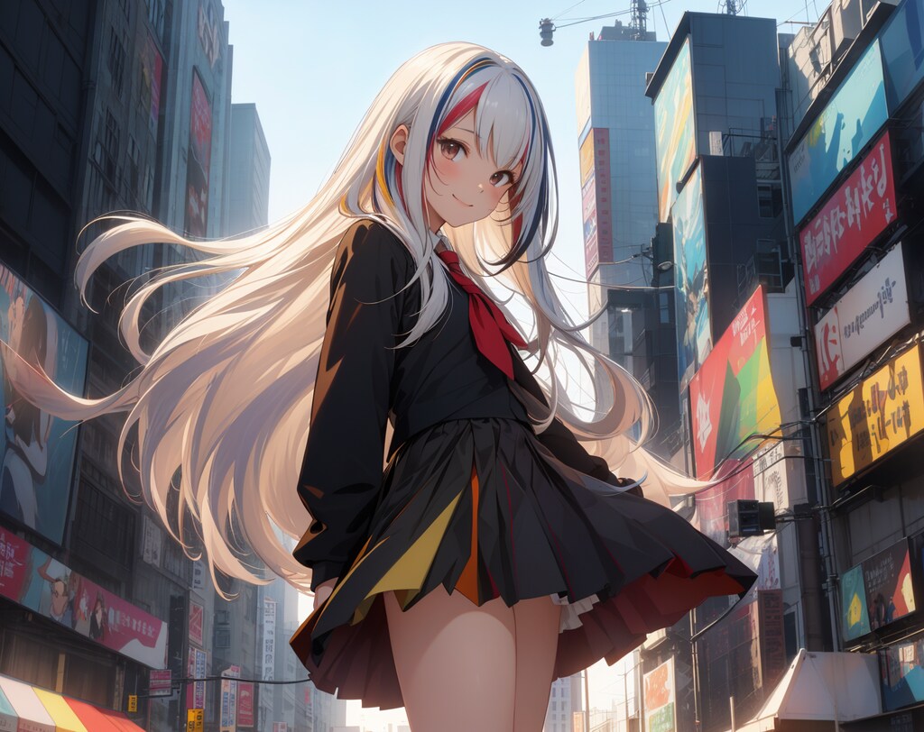 マルチカラーな女の子