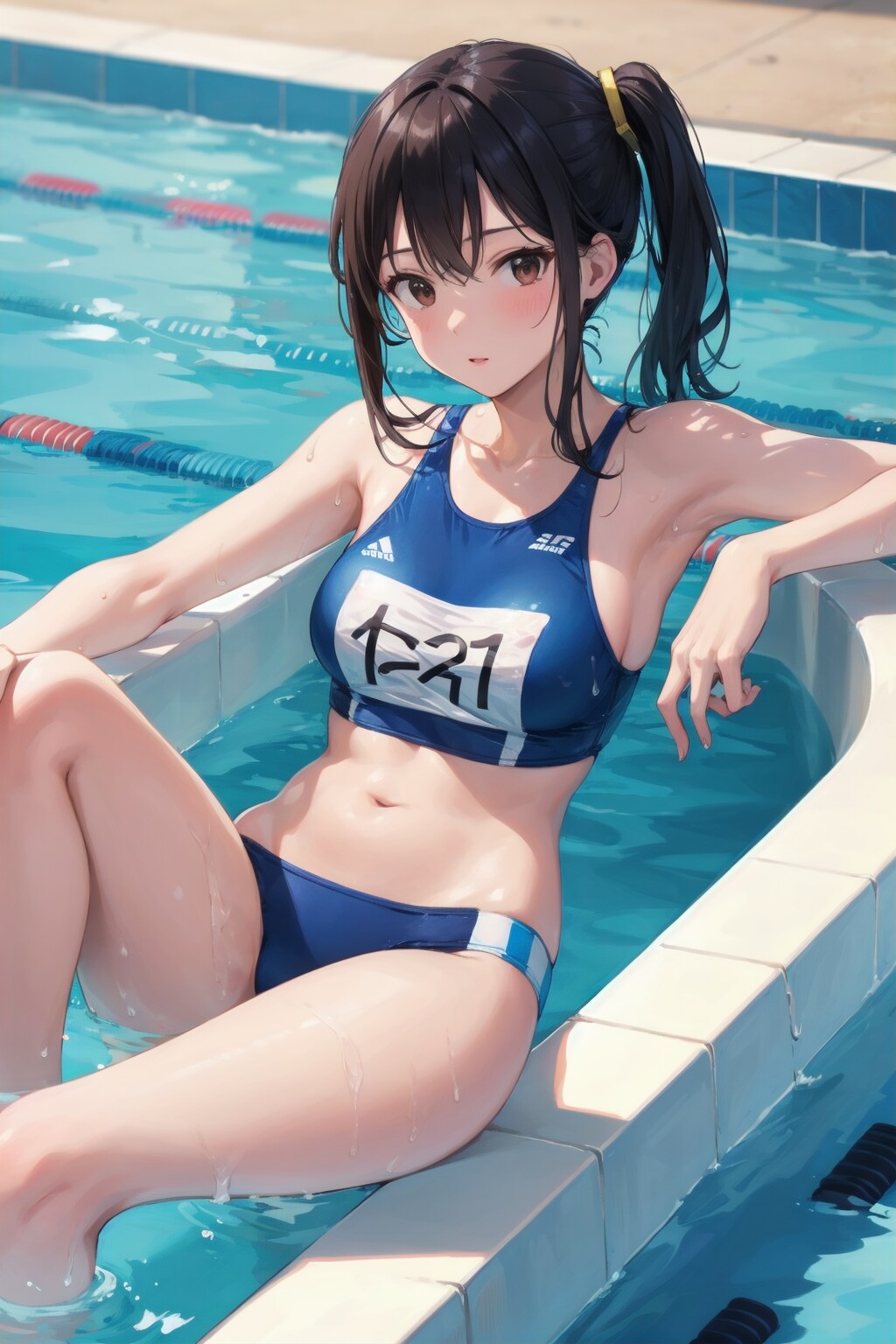 水泳選手の女性