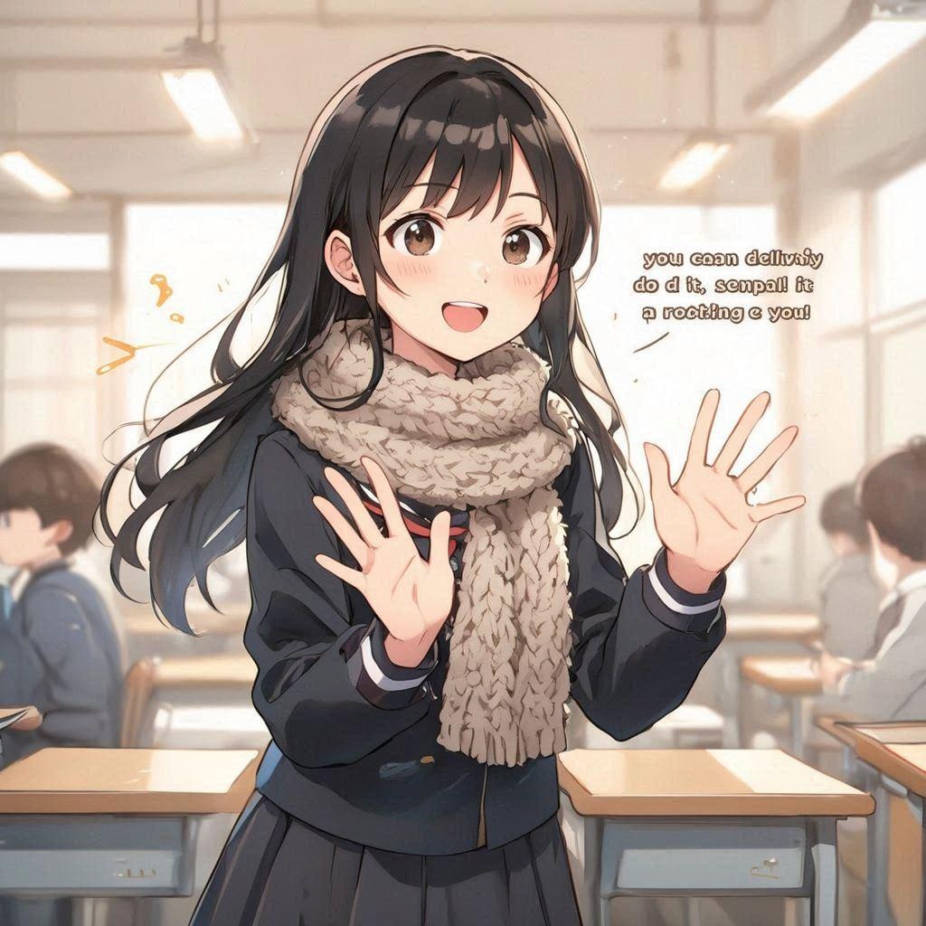 エールを送る　２（先輩なら絶対できる！応援してるよ！）