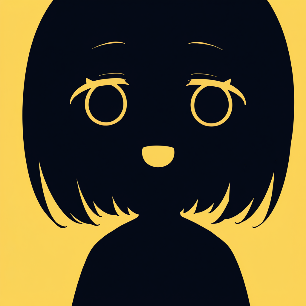 シンプルな顔のデザイン