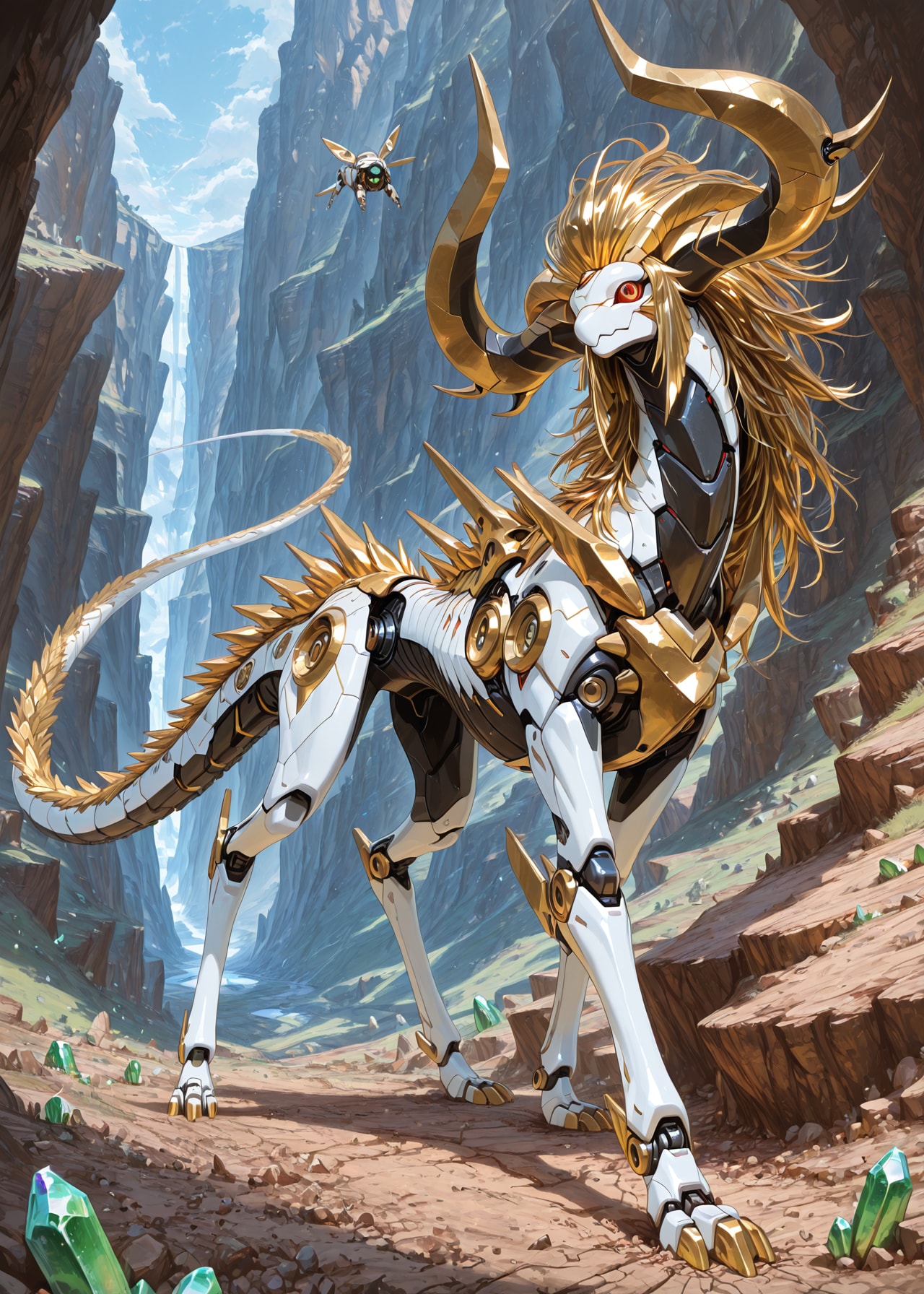 [惑星ベンチュラ＋] ゴールドホーンアイベックスレックス | の人気AIイラスト・グラビア