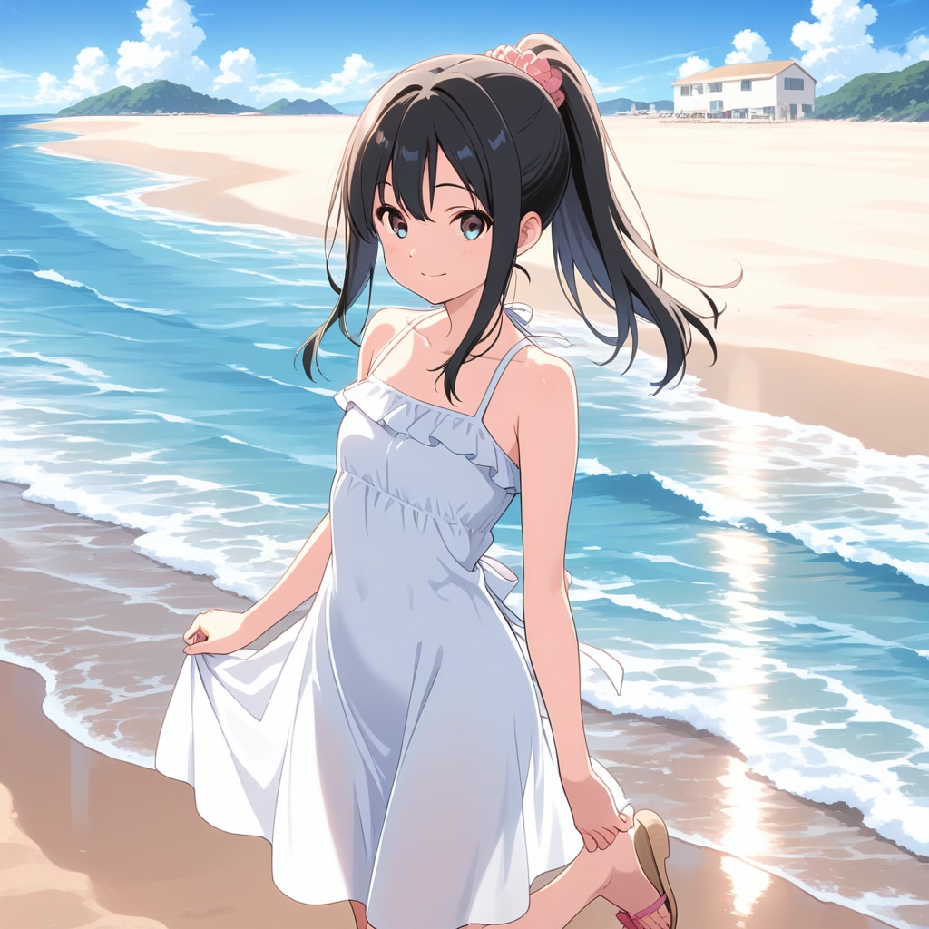 白ワンピース
