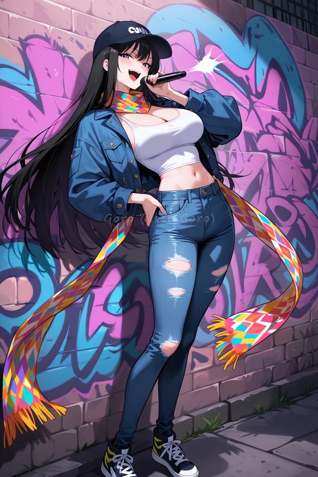 グラフィティラップバトル dutch angle | の人気AIイラスト・グラビア