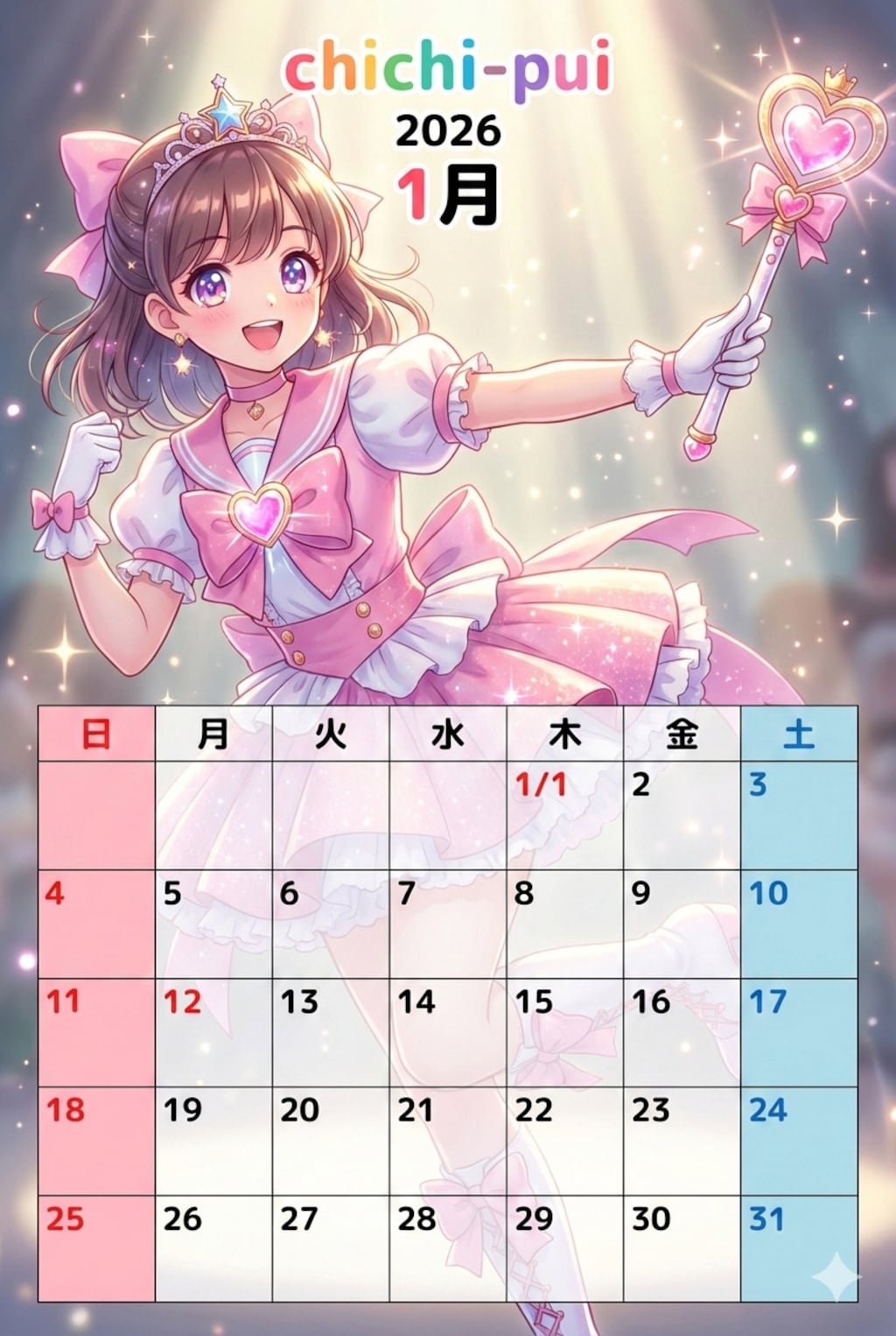 ★1月 カレンダー