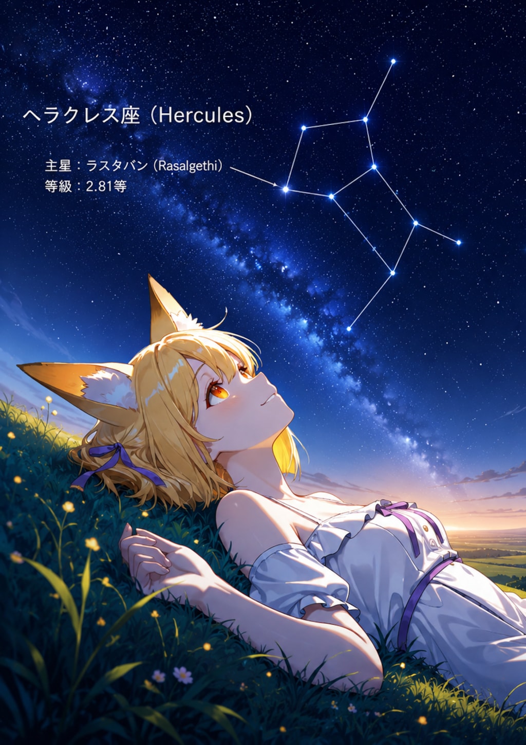 夏の星座：ヘラクレス座