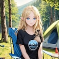 金髪エルフさんとのキャンプデート 3枚目