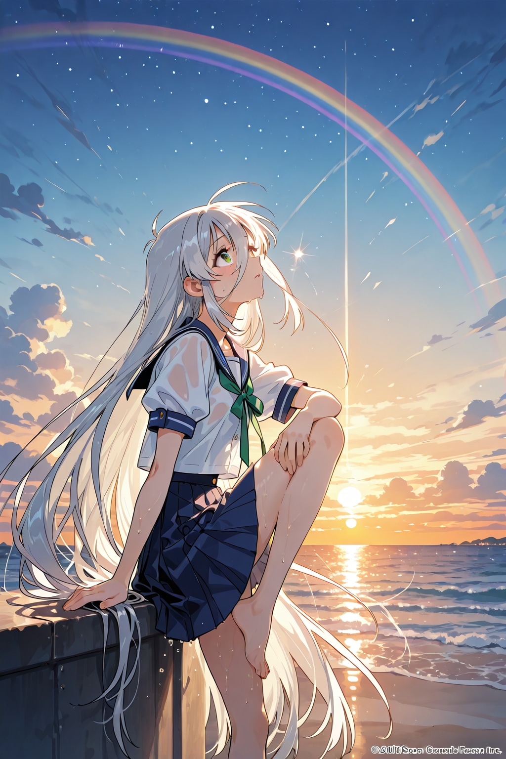 穏やかな夕暮れ | の人気AIイラスト・グラビア