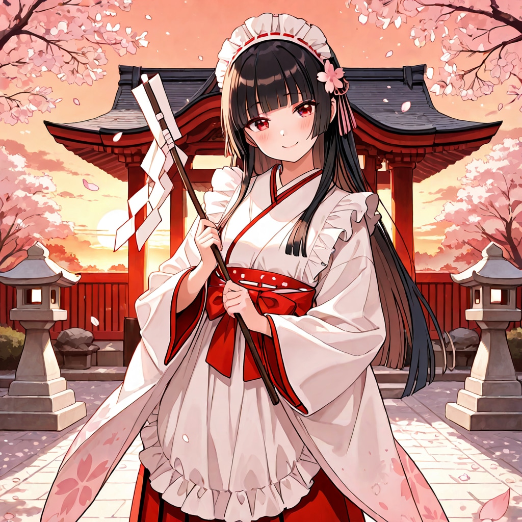 巫女メイド