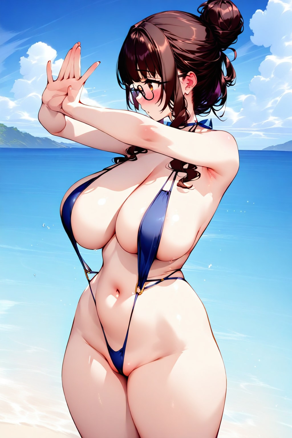 夏だ！海だ！紐水着だ！！❤️