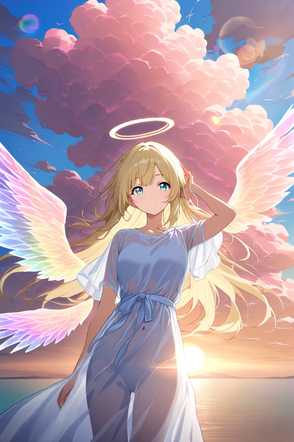 黄昏の天使 | の人気AIイラスト・グラビア