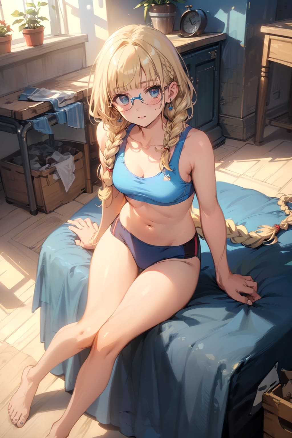 スポーツブルマの眼鏡っ娘