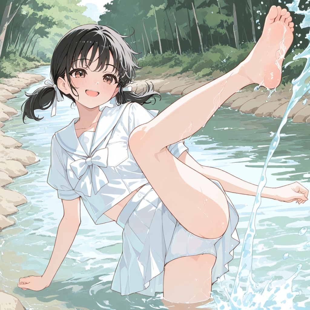 川遊び