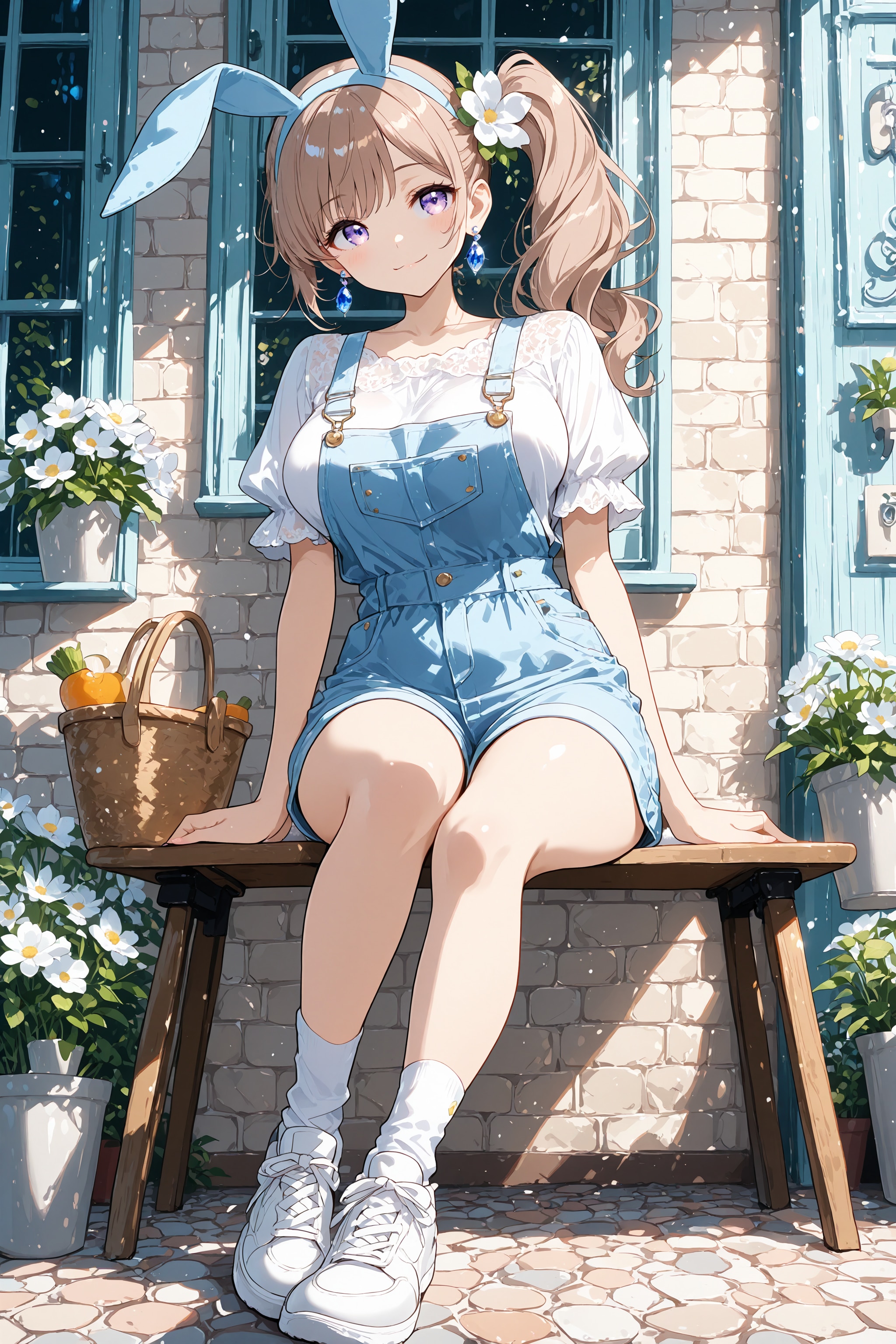 うちの子・藍璃 47【夏色サロペット】