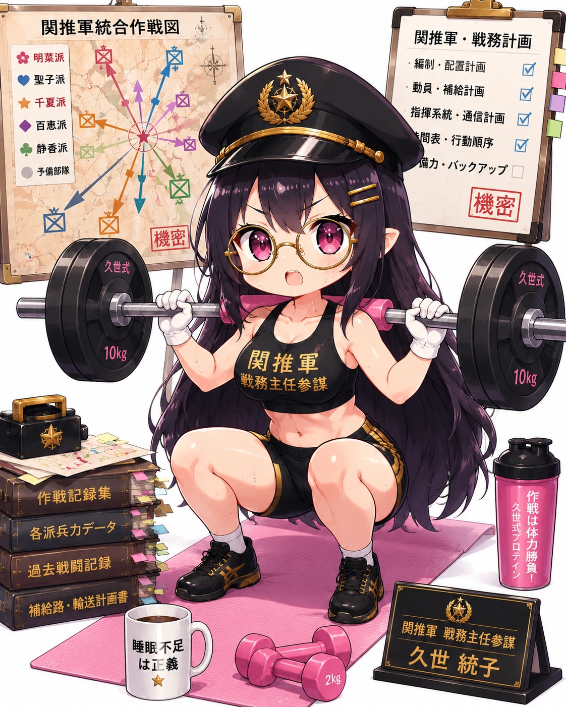 作戦は体力勝負 | の人気AIイラスト・グラビア