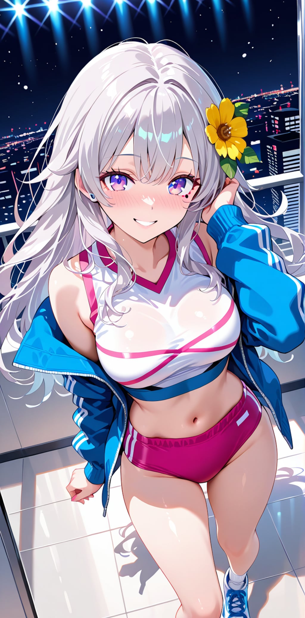 新コスチュームが可愛いチアのお姉さん♡