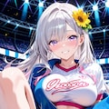 新コスチュームが可愛いチアのお姉さん♡ 5枚目